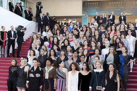 Cannes gender protest