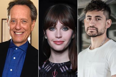 Richard E. Grant, Felicity Jones and Amir El-Masry