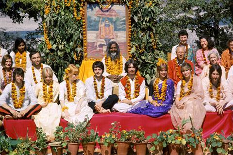 The beatles in india