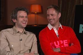 ‘Pillion’ stars Alexander Skarsgard, Harry Melling on intimacy coordinators, working with indie filmmakers